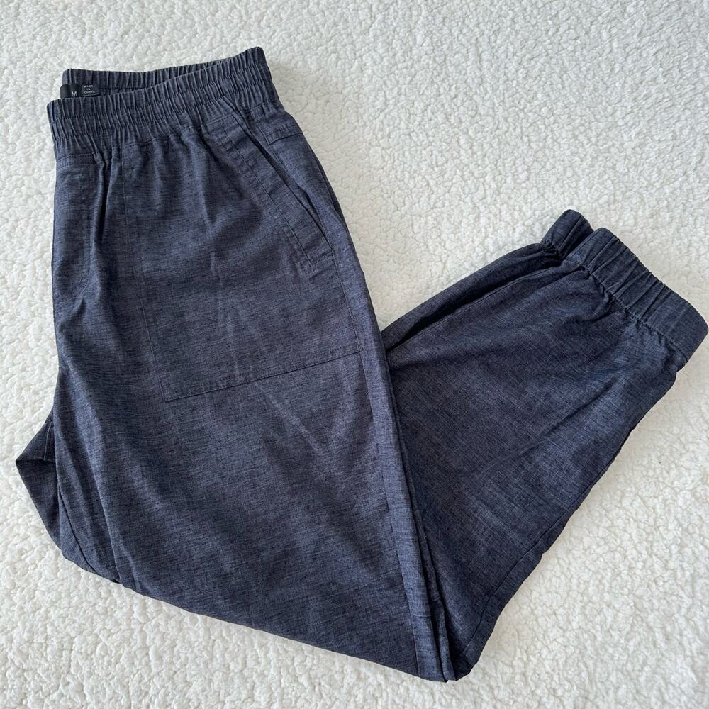 Prana Mantra Hemp Blend Jogger Pant Womens Medium Coal Grey